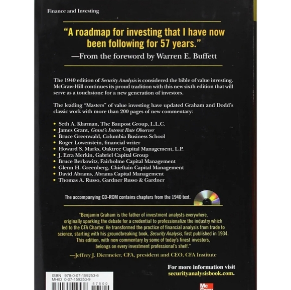 Security Analysis Sixth Edition Book - Picture 2 of 6